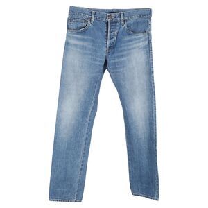 Prada Mid-Waist Straight-Leg Jeans in Blue Cotton Denim